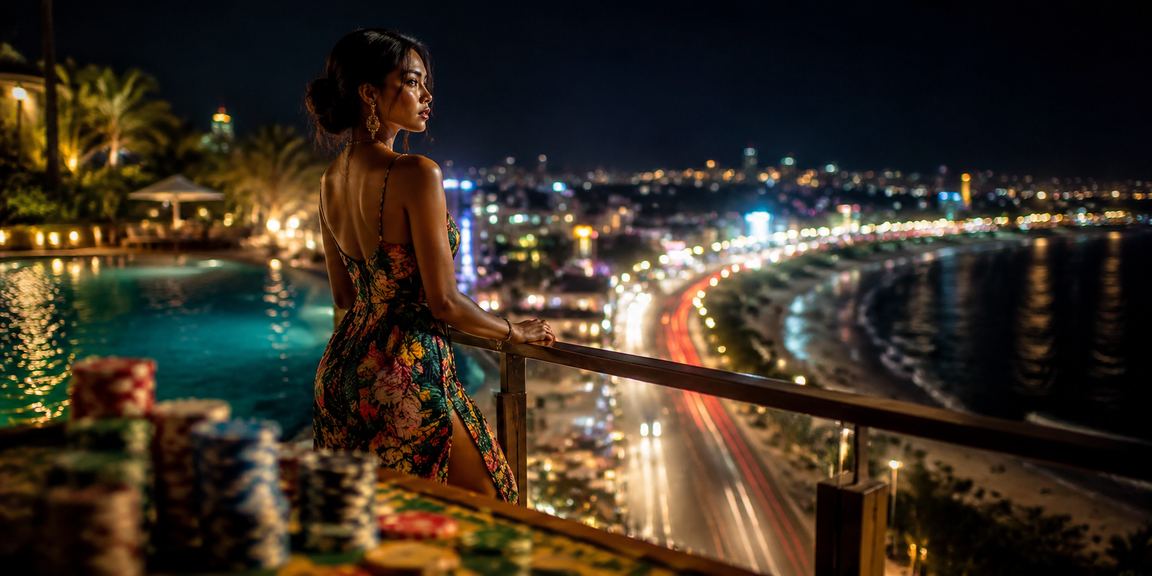 Pengguna VIP menikmati bonus di tepi pantai dengan suasana tenang dan eksklusif