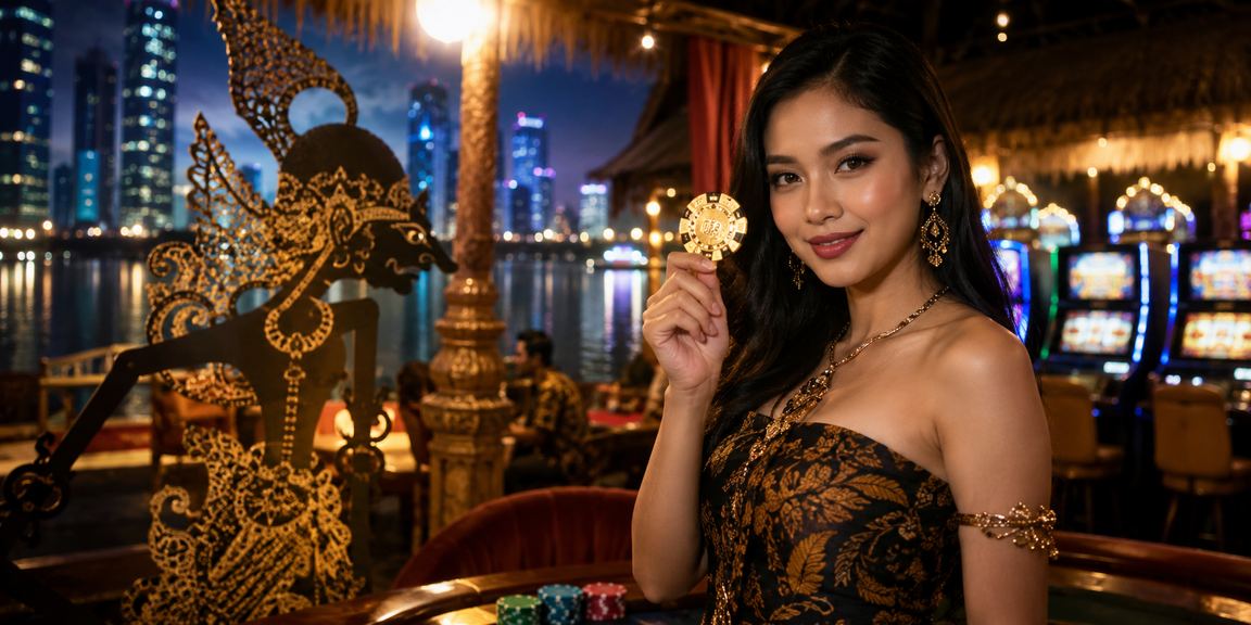 Suasana ramai di festival taruhan casino dengan tampilan layar digital yang berwarna-warni